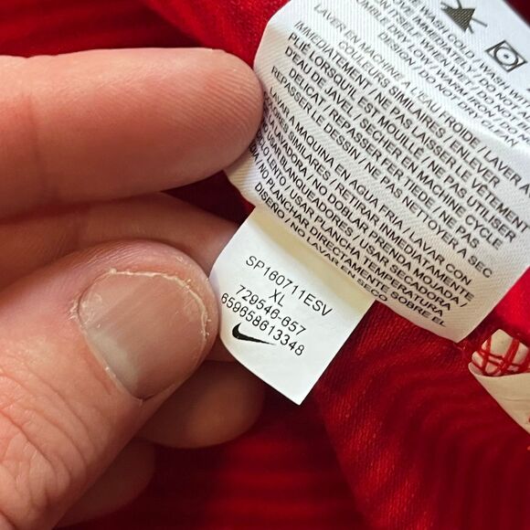 Nike Team USA Soccer Polo Shirt Jersey Red 2016 Olympics Women’s XL Short Sleeve - Picture 5 of 8